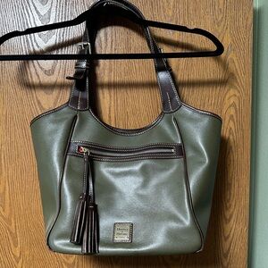 Dooney & Burke Large Women’s Olive Green Leather Bag